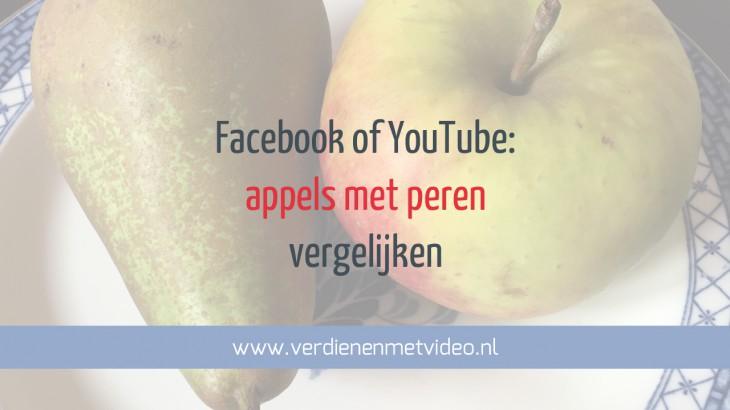 Facebook of YouTube: appels met peren vergelijken