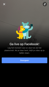 Facebook Live Video persoonlijk profiel stap 2