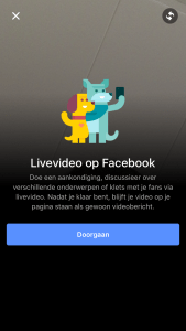 Facebook Live Video zakelijke pagina stap 3
