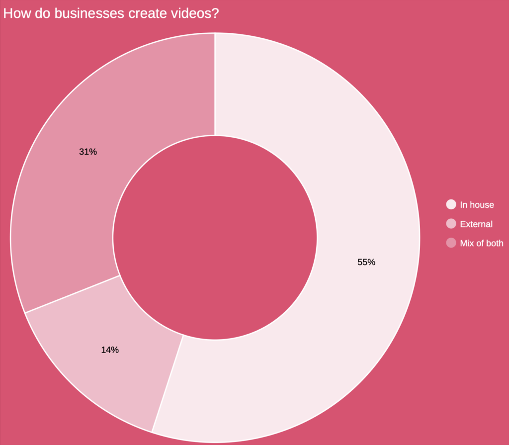 Hoe maken bedrijven video - videomarketing statistieken 2025