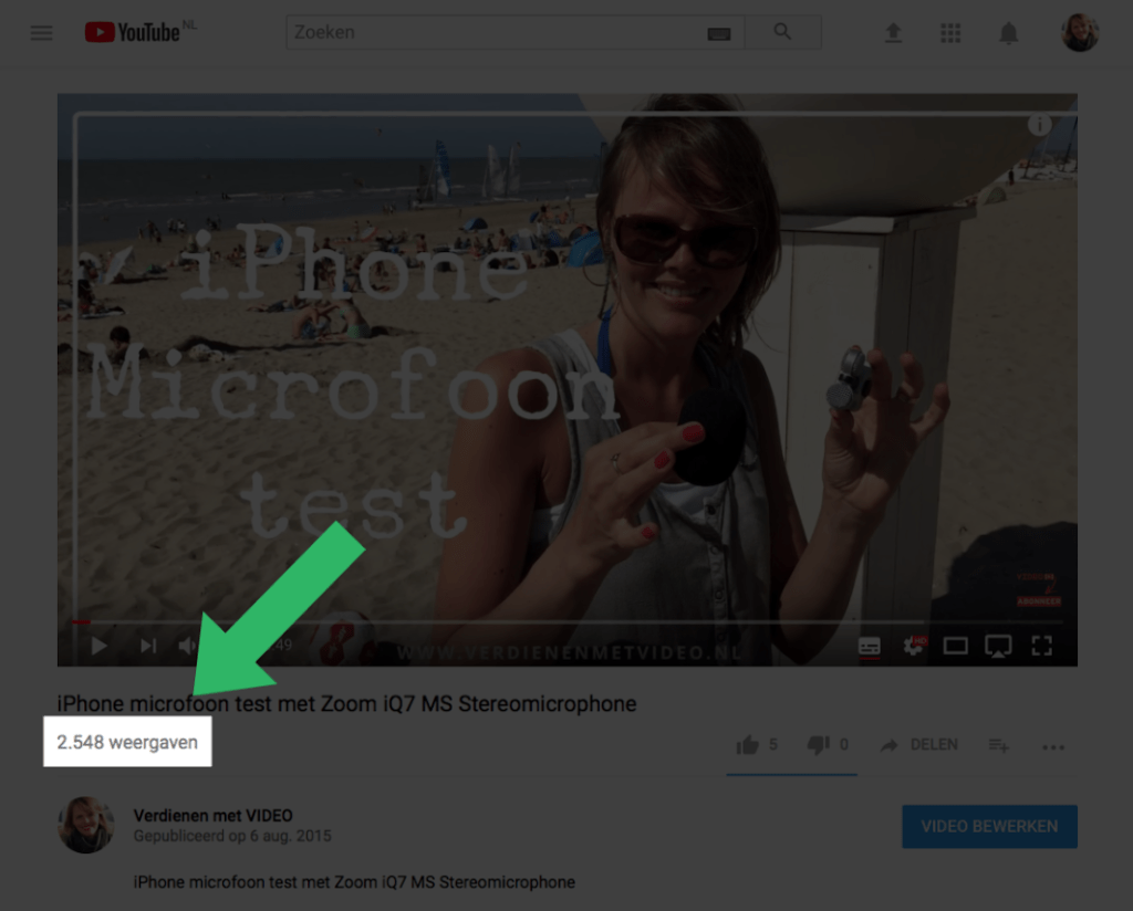Video op Facebook of YouTube - video weergaven