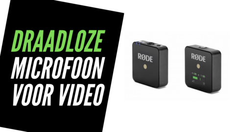 Draadloze Microfoon voor Video: smartphone, vlogcamera of DSLR