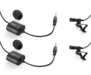 iRig Dasspeldmicrofoons Dubbelpack voor smartphone video