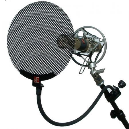 Popfilter metalen scherm voor microfoon podcast Zoom
