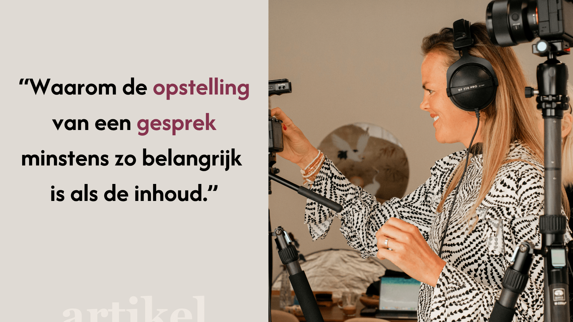 Videopodcasts en interviews: hoe microfoons en opstelling bepalen hoe persoonlijk een gesprek voelt